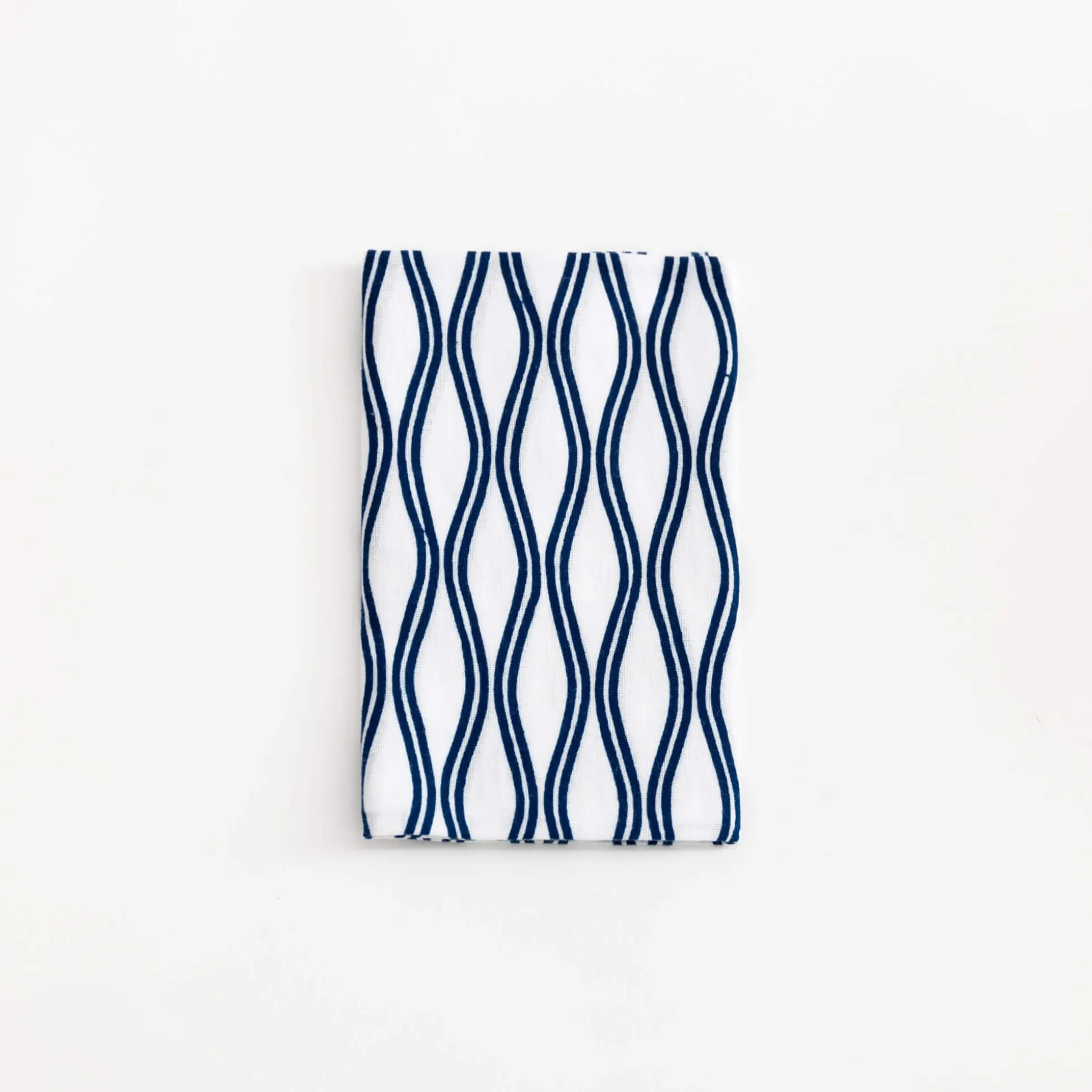 Tenugui - Blue Vertical Waves