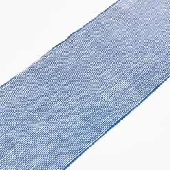 Tenugui - Blue Wavy Staggered Stripe