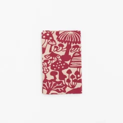 Tenugui - Fuchsia Mushroom