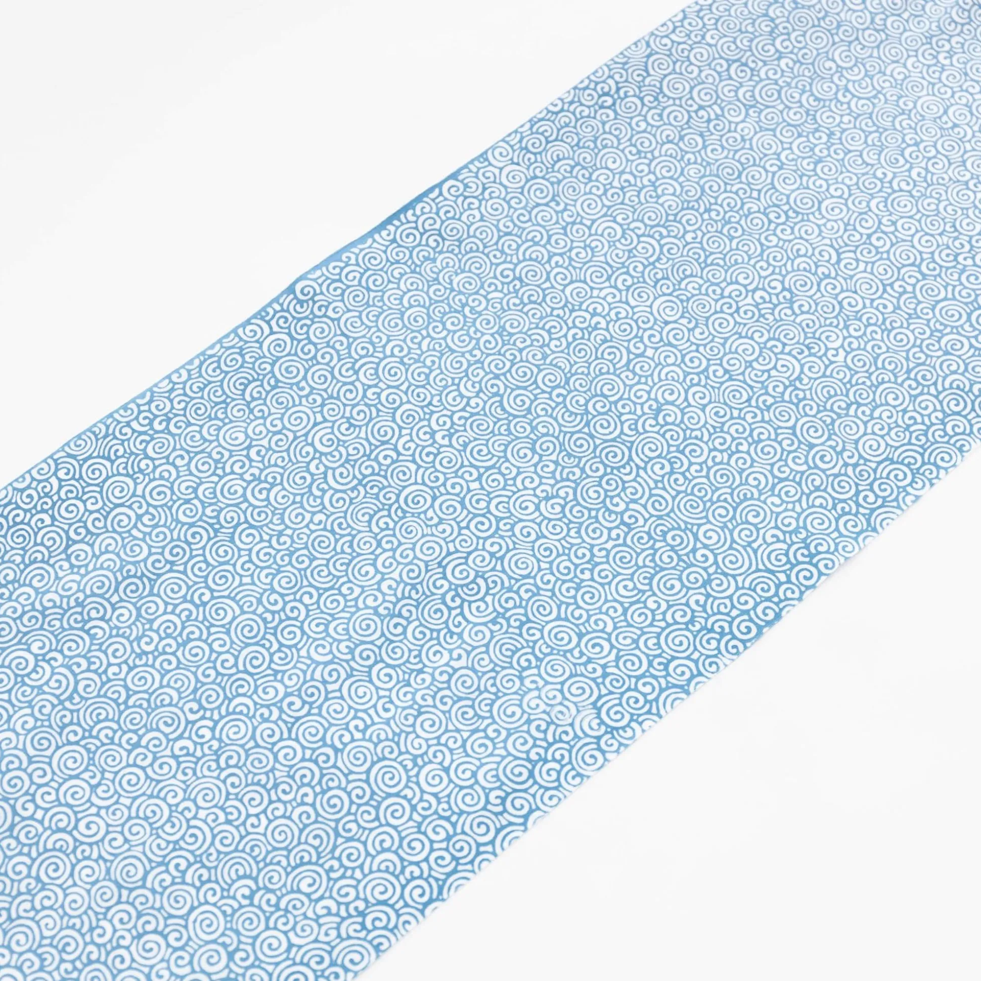 Tenugui - Light Blue Swirls