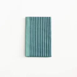 Tenugui - Turquoise Step Stripe