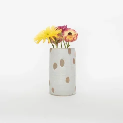 Tomoro Pottery Ceramic Petal Cylinder