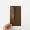 Traveler'S Notebook Cotton Zipper Olive Case