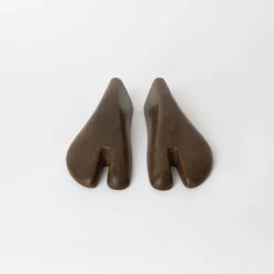 021 Unknown, Japan Wood Objects (Set Of 2)